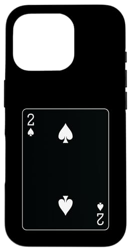 Two of Spades Spielkarte Hülle für iPhone 16 Pro von Full Deck of Playing Cards for light colors