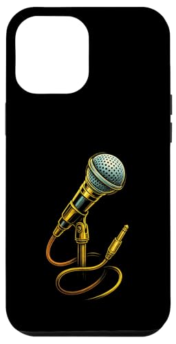 Vintage Mikrofon mit Musik Artwork Sänger Music Tech Hülle für iPhone 12 Pro Max Vintage Mikrofon mit Musik Artwork Sänger Music Tech Hülle für iPhone 12 Pro Max von Full Sound Supply