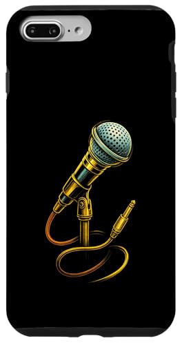 Vintage Mikrofon mit Musik Artwork Sänger Music Tech Hülle für iPhone 7 Plus/8 Plus Vintage Mikrofon mit Musik Artwork Sänger Music Tech Hülle für iPhone 7 Plus/8 Plus von Full Sound Supply
