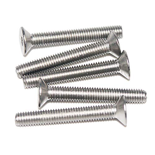 M8 x 70 mm Senkkopfschrauben mit Innensechskant (5 Stück) - DIN 7991 - ISO 10642 Senkkopf Schrauben - Gewindeschrauben - Vollgewinde - Edelstahl A2 V2A - rostfrei von Fullerkreg