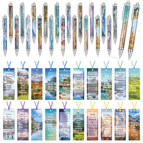 Fullhawl 40 Stück spanische christliche Geschenke Bulk christliche Verse Lesezeichen Bibelvers Kugelschreiber Regalos Cristianos En Español religiöser Stift Geschenk para Mujer Frauen Männer Kirche Fullhawl 40 Stück spanische christliche Geschenke Bulk christliche Verse Lesezeichen Bibelvers Kugelschreiber Regalos Cristianos En Español religiöser Stift Geschenk para Mujer Frauen Männer Kirche von Fullhawl