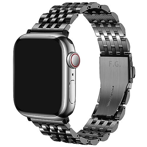 Fullmosa Edelstahlarmband für Apple Watch Armband 38/40mm/41mm, Edelstahl Uhrenarmband Ersatz Armbänder mit Metallschließe, Verstellbar Metall Ersatzband für iWatch/Apple Watch Series 8/7/6/SE/5/4 von Fullmosa