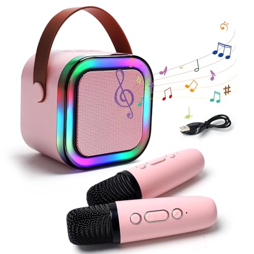 Karaoke Maschine Mikrofon Geschenke für 7 8 9 Kinder: Karaoke Mikrofon Spielzeug ab 6 7 8 9 10+ Jahre Mädchen Junge Mikrofon Kinder für 4-12+ Mädchen Junge Bluetooth Karaoke für Kinder(2 Mikro Rosa) Karaoke Maschine Mikrofon Geschenke für 7 8 9 Kinder: Karaoke Mikrofon Spielzeug ab 6 7 8 9 10+ Jahre Mädchen Junge Mikrofon Kinder für 4-12+ Mädchen Junge Bluetooth Karaoke für Kinder(2 Mikro Rosa) von Fullove