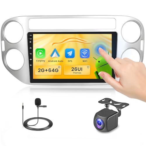 Fuluku 2+64G Android Autoradio für VW Tiguan 2010-2015 mit Wireless Carpaly&Android Auto, 9'' IPS Touchscreen Radio mit Bluetooth/GPS/Rückfahrkamera/FM/WiFi/SWC/26UI Fuluku 2+64G Android Autoradio für VW Tiguan 2010-2015 mit Wireless Carpaly&Android Auto, 9'' IPS Touchscreen Radio mit Bluetooth/GPS/Rückfahrkamera/FM/WiFi/SWC/26UI von Fuluku