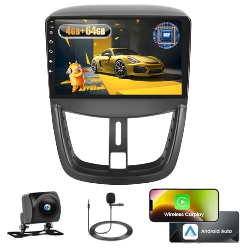 Fuluku 4+64G Android Autoradio für Peugeot 207 2006 2007 2008 2009 2010 2011 2012 2013 2014 2015 mit Wireless Carpaly&Android Auto, 9'' Touch Screen Radio Bluetooth 5.0/GPS/Rückfahrkamera/FM/WiFi/SWC Fuluku 4+64G Android Autoradio für Peugeot 207 2006 2007 2008 2009 2010 2011 2012 2013 2014 2015 mit Wireless Carpaly&Android Auto, 9'' Touch Screen Radio Bluetooth 5.0/GPS/Rückfahrkamera/FM/WiFi/SWC von Fuluku