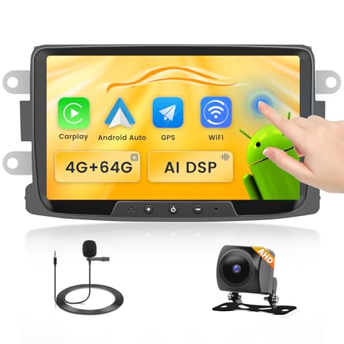Fuluku 4+64G Android Autoradio für Renault Dacia Duster Sandero Logan Dokker Lodgy mit Wireless Carpaly&Android Auto, 8'' IPS Touch Screen Radio mit Bluetooth 5.0/GPS/Rückfahrkamera/FM/WiFi/SWC Fuluku 4+64G Android Autoradio für Renault Dacia Duster Sandero Logan Dokker Lodgy mit Wireless Carpaly&Android Auto, 8'' IPS Touch Screen Radio mit Bluetooth 5.0/GPS/Rückfahrkamera/FM/WiFi/SWC von Fuluku
