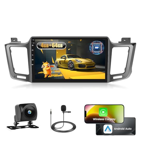 Fuluku 4+64G Android Autoradio für Toyota RAV4 2013 2014 2015 2016 2017 2018 2019 mit Wireless Carpaly&Android Auto, 10,1'' IPS Touch Screen Radio mit Bluetooth 5.0/GPS/Rückfahrkamera/FM/WiFi/SWC Fuluku 4+64G Android Autoradio für Toyota RAV4 2013 2014 2015 2016 2017 2018 2019 mit Wireless Carpaly&Android Auto, 10,1'' IPS Touch Screen Radio mit Bluetooth 5.0/GPS/Rückfahrkamera/FM/WiFi/SWC von Fuluku
