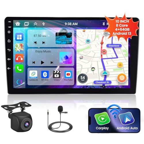 Fuluku【8 Core 4+64GB】 10.1 Zoll Android 13 Doppel Din Autoradio Drahtloses Carplay Android Auto Touchscreen Radio Hauptgerät GPS WiFi Bluetooth 32EQ DSP SWC Mic Rückfahrkamera Fuluku【8 Core 4+64GB】 10.1 Zoll Android 13 Doppel Din Autoradio Drahtloses Carplay Android Auto Touchscreen Radio Hauptgerät GPS WiFi Bluetooth 32EQ DSP SWC Mic Rückfahrkamera von Fuluku