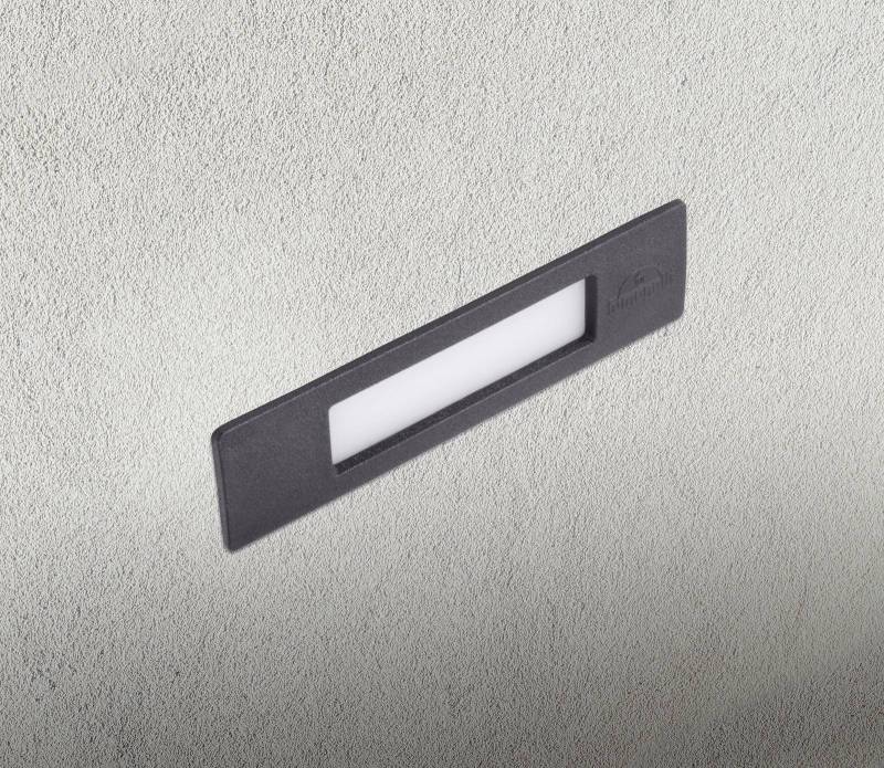 Einbauleuchte Nina IP55 schwarz/opal 19 cm R7S CCT Kunstharz von Fumagalli