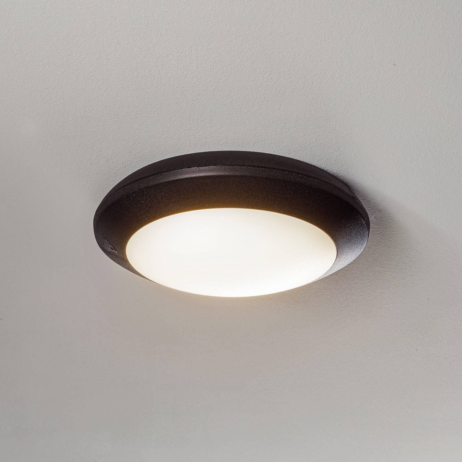 LED-Außendeckenleuchte Berta, schwarz, CCT LED-Außendeckenleuchte Berta, schwarz, CCT von Fumagalli