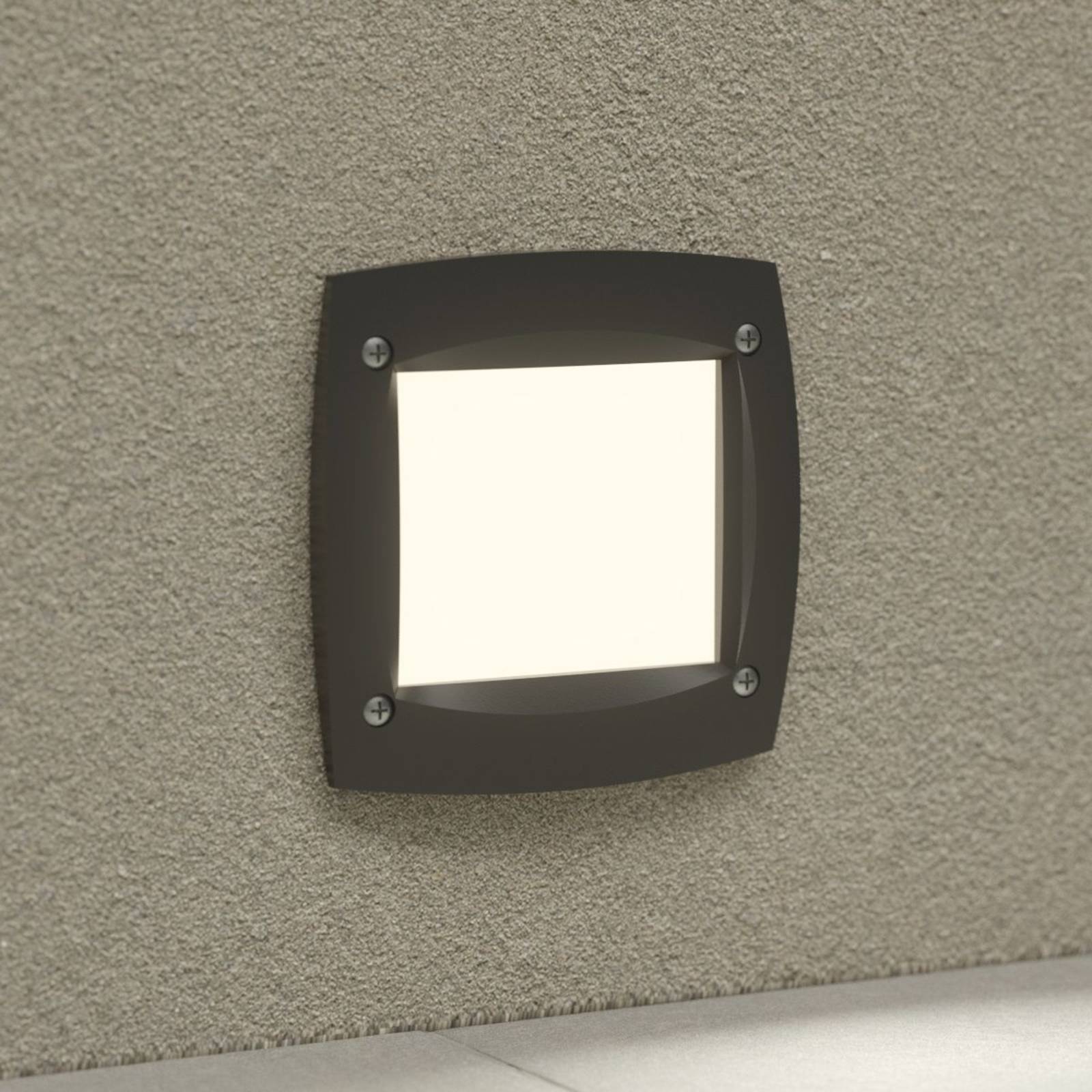 LED-Einbauleuchte Leti 100 Square schwarz 3W CCT von Fumagalli