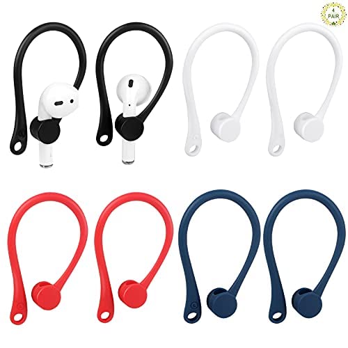 Fumanduo 4 Stück Ohrbügel Universal EarHooks Anti Drop Sport Ohrbügel Kopfhörer Zubehör Ohrhaken Kompatibel mit in Ear Kopfhörer Ohrhalter für Sport und Outdoor-Aktivitäten (Schwarz, Weiß, Blau, Rot) Fumanduo 4 Stück Ohrbügel Universal EarHooks Anti Drop Sport Ohrbügel Kopfhörer Zubehör Ohrhaken Kompatibel mit in Ear Kopfhörer Ohrhalter für Sport und Outdoor-Aktivitäten (Schwarz, Weiß, Blau, Rot) von Fumanduo