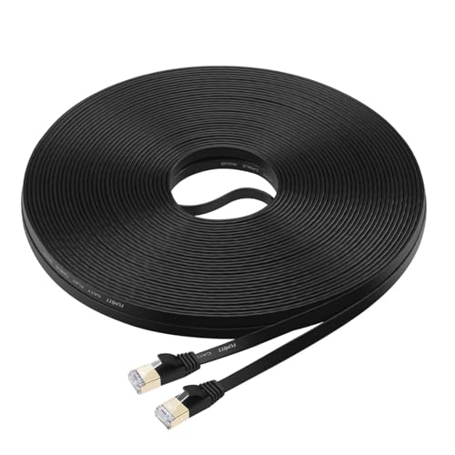 Fumitt Cat7 Ethernet Kabel 15m,Flaches RJ45 High Speed 10 Gigabit Lan Internet Netzwerk Kabel für Xbox,PS4,Modem,Router,Switch,PC,TV Box Fumitt Cat7 Ethernet Kabel 15m,Flaches RJ45 High Speed 10 Gigabit Lan Internet Netzwerk Kabel für Xbox,PS4,Modem,Router,Switch,PC,TV Box von Fumitt