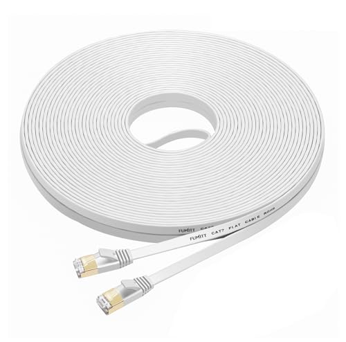 Fumitt Cat7 Ethernet Kabel 30m,Flaches RJ45 High Speed 10 Gigabit Lan Internet Netzwerk Kabel für Xbox,PS4,Modem,Router,Switch,PC,TV Box Fumitt Cat7 Ethernet Kabel 30m,Flaches RJ45 High Speed 10 Gigabit Lan Internet Netzwerk Kabel für Xbox,PS4,Modem,Router,Switch,PC,TV Box von Fumitt