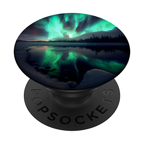 Polarlichter mit Muster, mit Motiven PopSockets mit austauschbarem PopGrip von Fun Designs