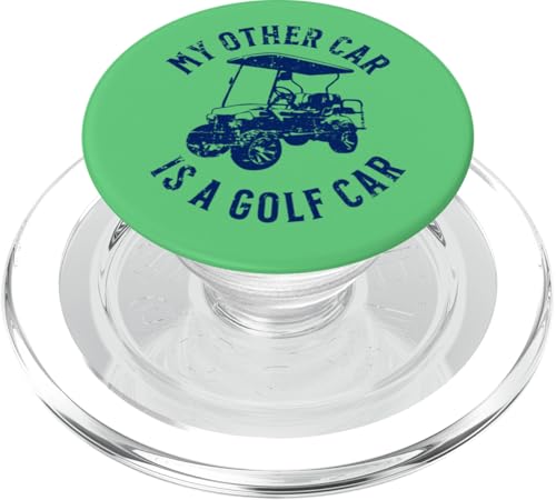 Lustiges "My Other Car is a Golf Car" Golfwagen-Humor-Design PopSockets PopGrip für MagSafe von Fun Golf Car Humor Designs for Golf Cart Lovers