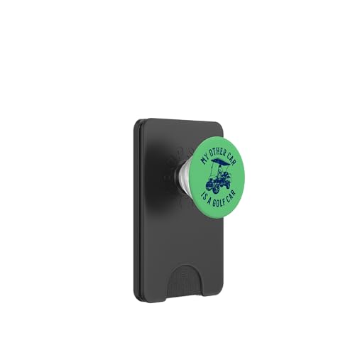 Lustiges "My Other Car is a Golf Car" Golfwagen-Humor-Design PopSockets PopWallet für MagSafe von Fun Golf Car Humor Designs for Golf Cart Lovers
