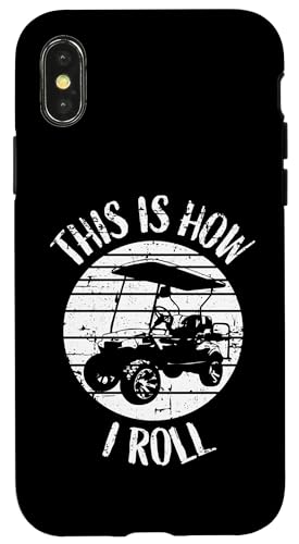 This Is How I Roll Retro Distressed Golfwagen Humor Hülle für iPhone X/XS This Is How I Roll Retro Distressed Golfwagen Humor Hülle für iPhone X/XS von Fun Golf Car Humor Designs for Golf Cart Lovers