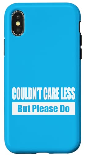 COULDN'T CARE LESS / Ist mir egal – aber bitte nicht Hülle für iPhone X/XS COULDN'T CARE LESS / Ist mir egal – aber bitte nicht Hülle für iPhone X/XS von Fun Punch