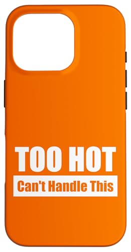 TOO HOT Can't Handle This / Viel zu heiß – Kaum auszuhalten Hülle für iPhone 16 Pro von Fun Punch