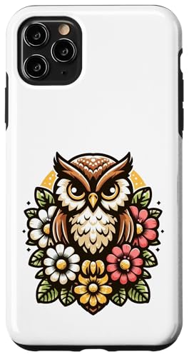 Eule Vogel Gartenblumen niedlich Hülle für iPhone 11 Pro Max von Fun Sale Store