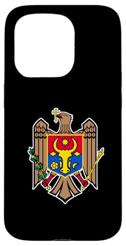 Hülle für iPhone 15 Pro Flagge des Wappens von Moldawien von Fun Sale Store