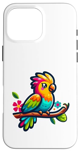 Sittich Gardening Cute Hülle für iPhone 16 Pro Max von Fun Sale Store
