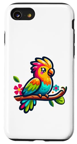 Sittich Gardening Cute Hülle für iPhone SE (2020) / 7 / 8 von Fun Sale Store