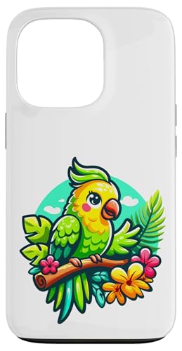 Sittich Vogel Gartenarbeit niedlich Hülle für iPhone 13 Pro von Fun Sale Store