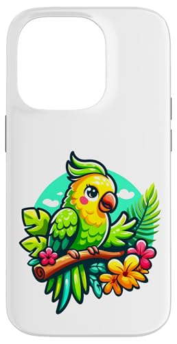 Sittich Vogel Gartenarbeit niedlich Hülle für iPhone 14 Pro von Fun Sale Store