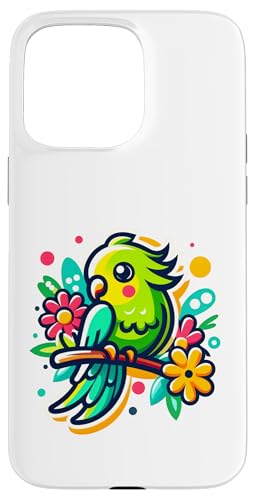 Sittich Vogel Gartenarbeit niedlich Hülle für iPhone 15 Pro Max von Fun Sale Store