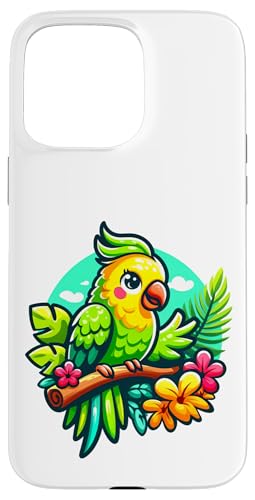 Sittich Vogel Gartenarbeit niedlich Hülle für iPhone 15 Pro Max von Fun Sale Store