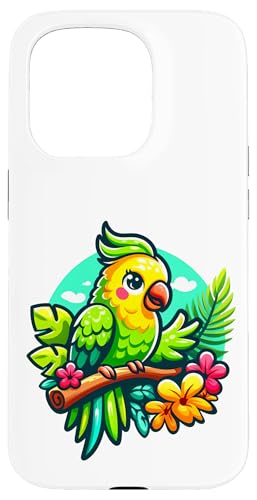 Sittich Vogel Gartenarbeit niedlich Hülle für iPhone 15 Pro von Fun Sale Store