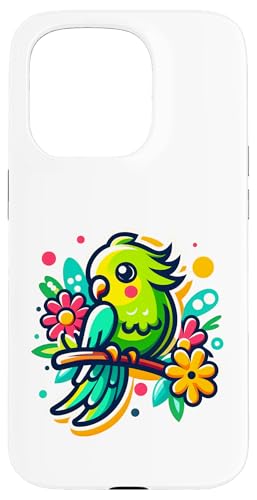 Sittich Vogel Gartenarbeit niedlich Hülle für iPhone 15 Pro von Fun Sale Store