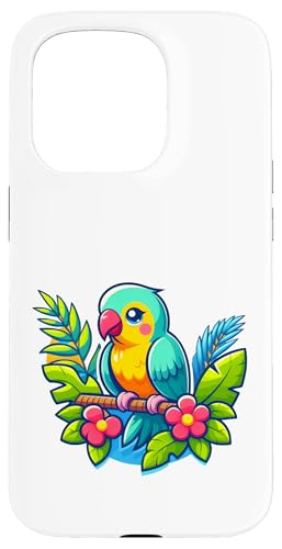 Sittich Vogel Gartenarbeit niedlich Hülle für iPhone 15 Pro von Fun Sale Store