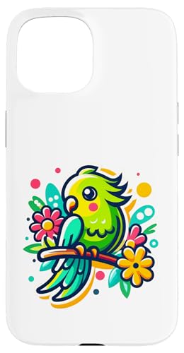 Sittich Vogel Gartenarbeit niedlich Hülle für iPhone 15 Sittich Vogel Gartenarbeit niedlich Hülle für iPhone 15 von Fun Sale Store