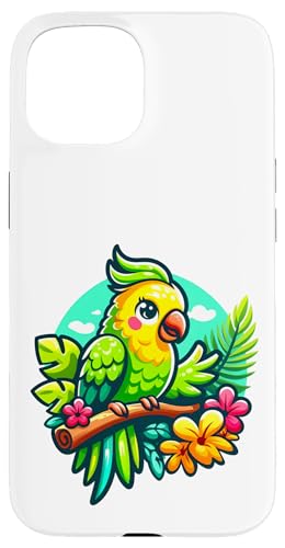 Sittich Vogel Gartenarbeit niedlich Hülle für iPhone 15 von Fun Sale Store