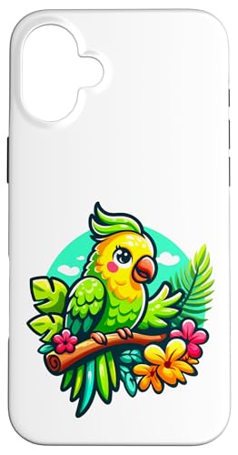 Sittich Vogel Gartenarbeit niedlich Hülle für iPhone 16 Plus von Fun Sale Store