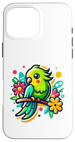 Sittich Vogel Gartenarbeit niedlich Hülle für iPhone 16 Pro Max von Fun Sale Store