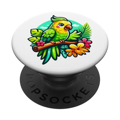 Sittich Vogel Gartenarbeit niedlich PopSockets Klebender PopGrip Sittich Vogel Gartenarbeit niedlich PopSockets Klebender PopGrip von Fun Sale Store