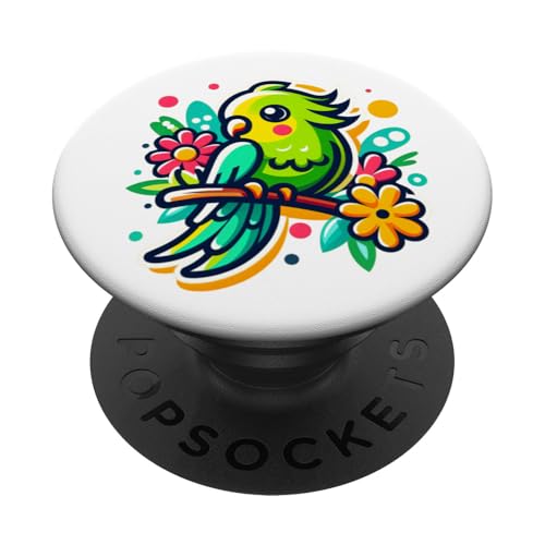 Sittich Vogel Gartenarbeit niedlich PopSockets Klebender PopGrip Sittich Vogel Gartenarbeit niedlich PopSockets Klebender PopGrip von Fun Sale Store