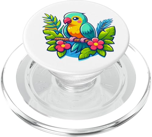 Sittich Vogel Gartenarbeit niedlich PopSockets PopGrip für MagSafe von Fun Sale Store