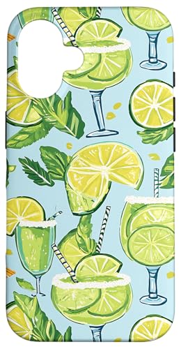 Margarita-Design, Sommer-Cocktail-Druck, Strandbar-Dekoration Hülle für iPhone 16 Margarita-Design, Sommer-Cocktail-Druck, Strandbar-Dekoration Hülle für iPhone 16 von Fun Summer Beach Designs
