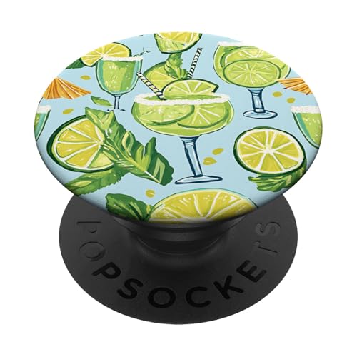 Margarita-Design, Sommer-Cocktail-Druck, Strandbar-Dekoration PopSockets Klebender PopGrip Margarita-Design, Sommer-Cocktail-Druck, Strandbar-Dekoration PopSockets Klebender PopGrip von Fun Summer Beach Designs