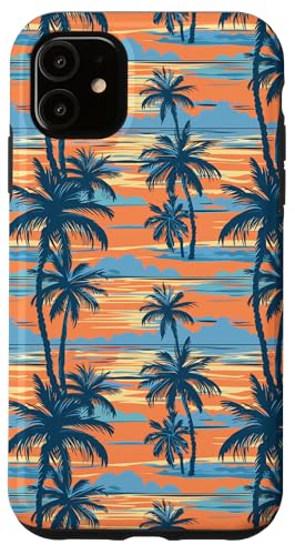 Retro-Palmen-Design, Sommer-Strand-Illustration, tropisch Hülle für iPhone 11 Retro-Palmen-Design, Sommer-Strand-Illustration, tropisch Hülle für iPhone 11 von Fun Summer Beach Designs