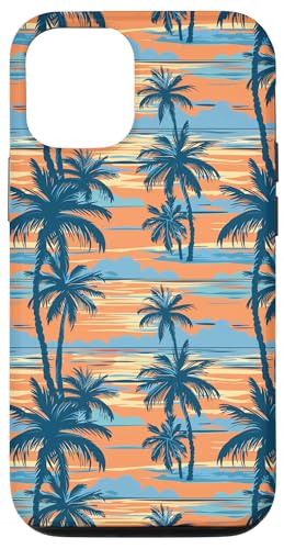 Retro-Palmen-Design, Sommer-Strand-Illustration, tropisch Hülle für iPhone 12/12 Pro Retro-Palmen-Design, Sommer-Strand-Illustration, tropisch Hülle für iPhone 12/12 Pro von Fun Summer Beach Designs