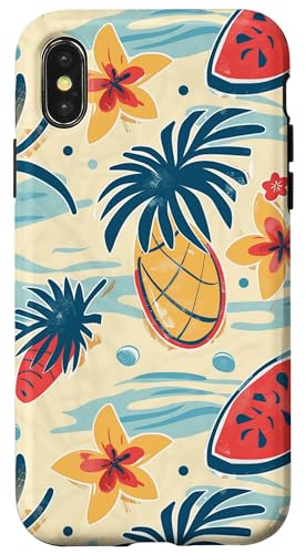 Sommer-Design, Strand-Design, Urlaubsmuster, tropisch Hülle für iPhone X/XS Sommer-Design, Strand-Design, Urlaubsmuster, tropisch Hülle für iPhone X/XS von Fun Summer Beach Designs