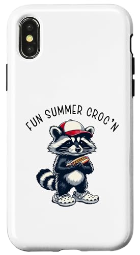 Sommer Lustiges Waschbär Tee Hotdog Cartoon Cute Animal Trend Hülle für iPhone X/XS Sommer Lustiges Waschbär Tee Hotdog Cartoon Cute Animal Trend Hülle für iPhone X/XS von Fun Summer Beach Designs