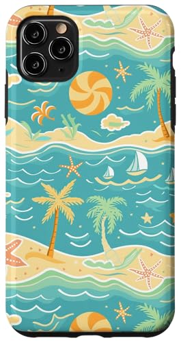 Strandmuster-Design, Küsten-Themenkunst, Sommerurlaub Hülle für iPhone 11 Pro Max Strandmuster-Design, Küsten-Themenkunst, Sommerurlaub Hülle für iPhone 11 Pro Max von Fun Summer Beach Designs