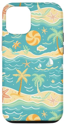 Strandmuster-Design, Küsten-Themenkunst, Sommerurlaub Hülle für iPhone 12/12 Pro Strandmuster-Design, Küsten-Themenkunst, Sommerurlaub Hülle für iPhone 12/12 Pro von Fun Summer Beach Designs
